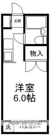 グリーンハイツ(1K/1階)の間取り写真