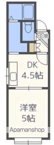 シングルコート北大前(1DK/3階)の間取り写真