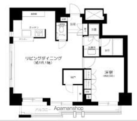 サンウッド目白台(1LDK/6階)の間取り写真