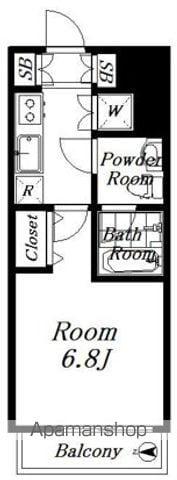 プレール・ドゥーク西新宿II 3階階 間取り