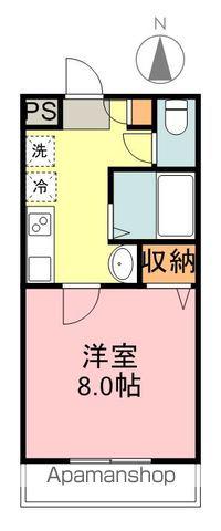 ロイヤルハイツ東八(1K/1階)の間取り写真