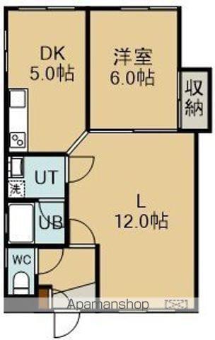 リリーズハウス(1LDK/2階)の間取り写真