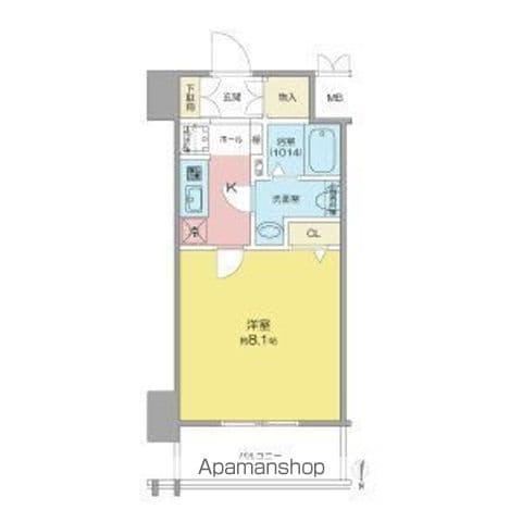 SHOKEN RESIDENCE名古屋サウス(1K/5階)の間取り写真