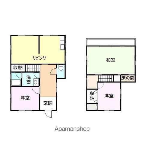 和歌山県岩出市 2階建 築47年(3LDK)の間取り写真