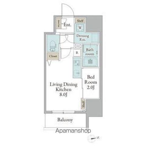 ストーリア名古屋城西(1LDK/14階)の間取り写真