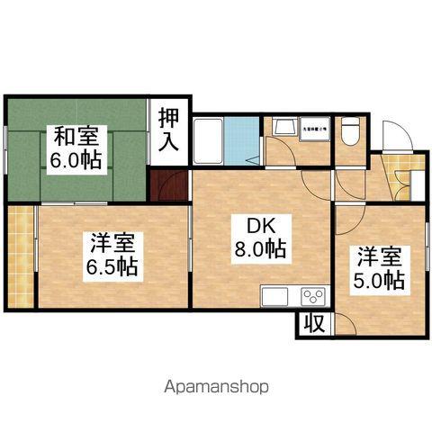 小林コーポ(3DK/2階)の間取り写真