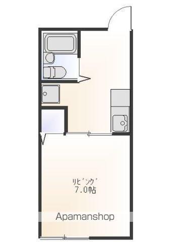 小金井ハイム(1K/1階)の間取り写真