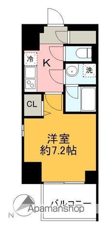 アルティジャーノディーズ狭山(1K/4階)の間取り写真