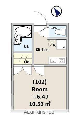 元町2丁目共同(1K/1階)の間取り写真