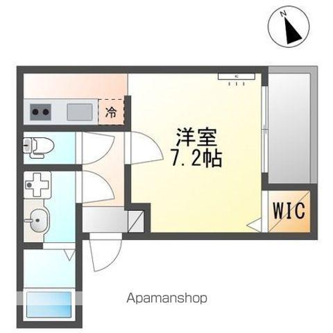 大津市松原町マンション(1K/1階)の間取り写真