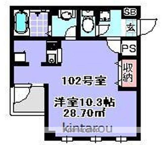 LINK-FIRST(1K/1階)の間取り写真