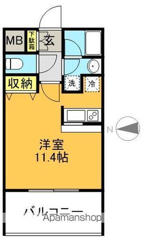 サンクレール高井戸(ワンルーム/10階)の間取り写真