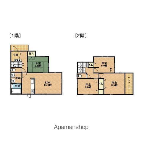 南海電鉄泉北線 和泉中央駅 徒歩9分 2階建 築21年(4LDK)の間取り写真
