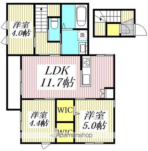 TOMUSEI Ⅵ(3LDK/2階)の間取り写真