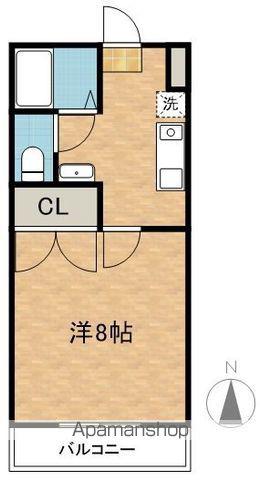 プルミエハイツ(1K/2階)の間取り写真