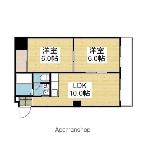 三光ガスビル(2LDK/3階)の間取り写真