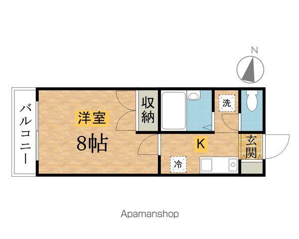 リフォックスハイム館町(1K/3階)の間取り写真