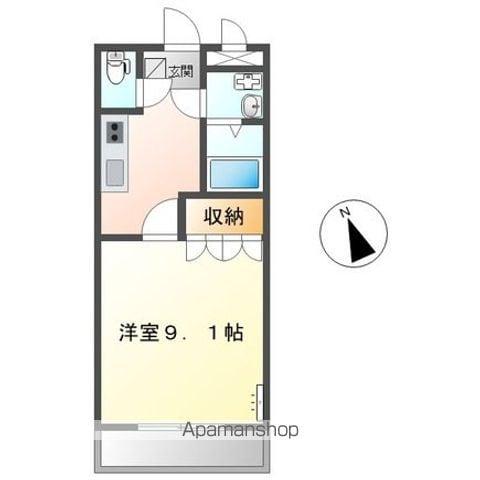 マコズアベニュー(1K/1階)の間取り写真