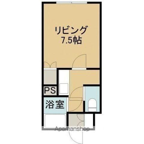 ドリームハイツⅡ(1K/1階)の間取り写真