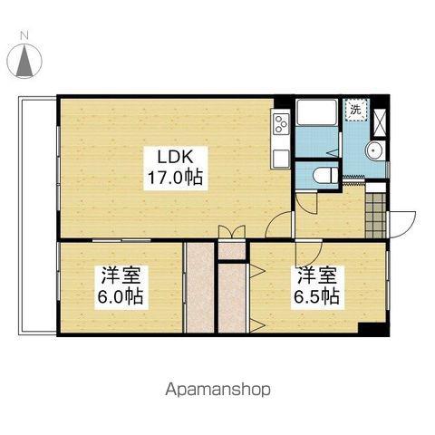 フォルテ姫原(2LDK/5階)の間取り写真