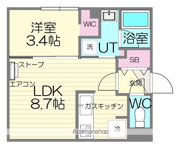 SKYFEELAN(1LDK/3階)の間取り写真