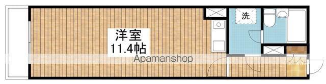 ホワイトプラザ西堀(ワンルーム/4階)の間取り写真