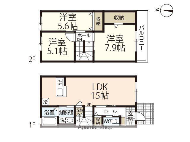 ＭＡＩＳＯＮ　ＮＥＵＦ(3LDK)の間取り写真