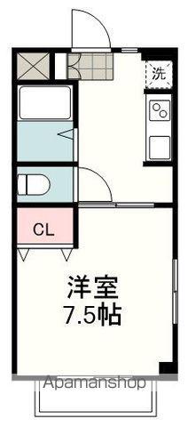 ヴィラージュ Ⅰ(1K/2階)の間取り写真