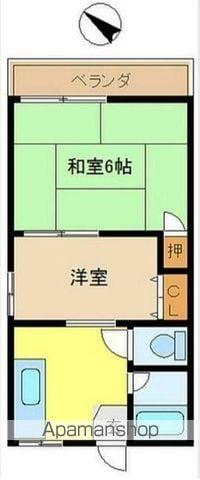 ドエル丘(2K/2階)の間取り写真