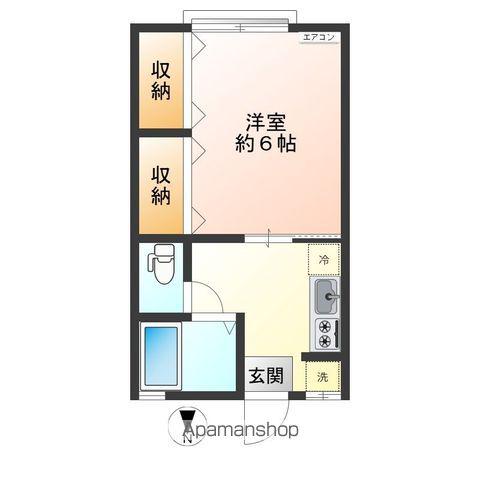 ハイツアゼリア(1K/1階)の間取り写真