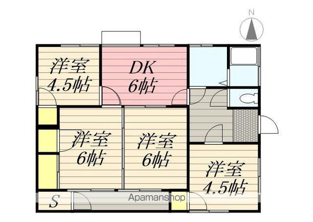鹿児島本線 二日市駅 徒歩12分 1階建 築36年(3DK)の間取り写真