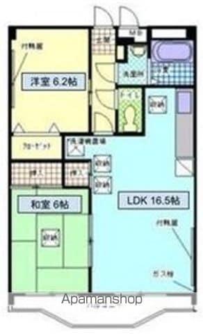 グレースマンション栄(2LDK/3階)の間取り写真