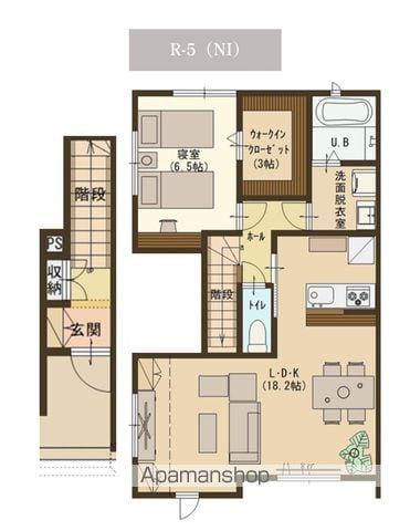 ユーソニアン上越・寺町A(1LDK/2階)の間取り写真
