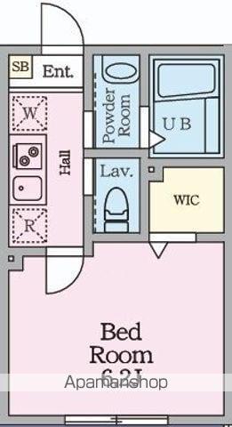 エキニア検見川(1K/2階)の間取り写真