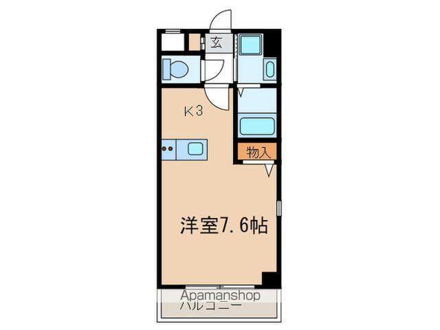 MAULOA(ワンルーム/1階)の間取り写真