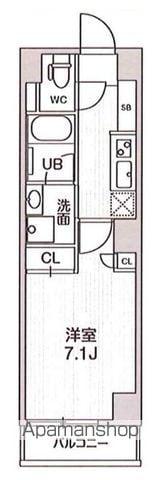 四谷坂町レジデンス(1K/1階)の間取り写真