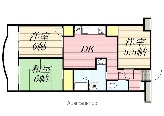 ブローニュ幕張本郷(3DK/3階)の間取り写真