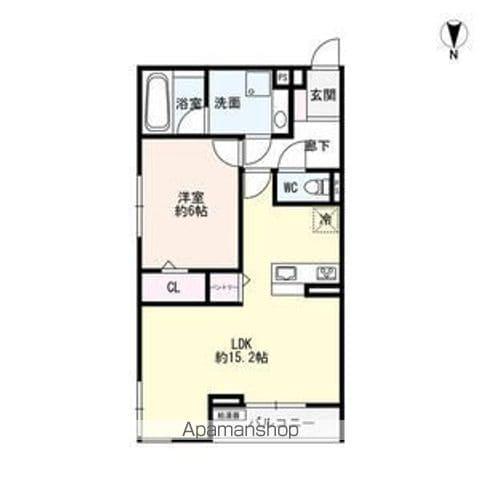 LUVITA新福寺町(1LDK/3階)の間取り写真