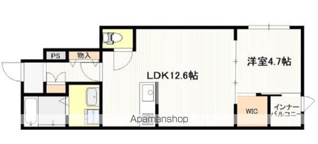 ボン・クレー和木(1SLDK/1階)の間取り写真