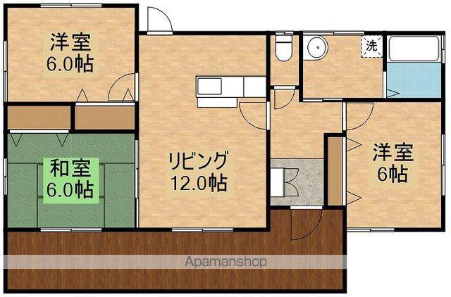 鹿児島県鹿屋市 1階建 築22年(3LDK)の間取り写真