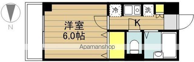 PEACE上戸田(1K/1階)の間取り写真