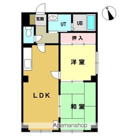 リズム澄川(2LDK/1階)の間取り写真