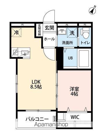 ROBOT HOME 井尻Ⅳ(1LDK/1階)の間取り写真