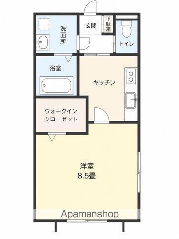 ラフォンテ・レパード(1K/1階)の間取り写真