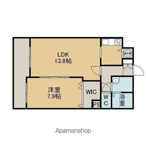 勇舞711MS(1LDK/3階)の間取り写真