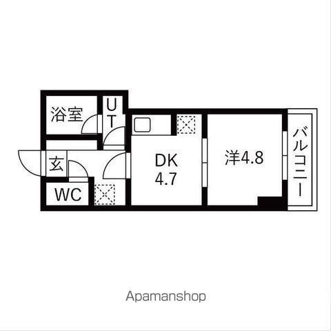 TRADIS大塚(1DK/7階)の間取り写真