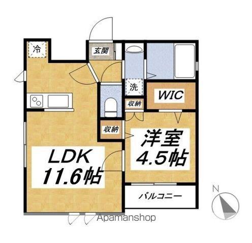 ヘーベルメゾン平和台(1LDK/4階)の間取り写真