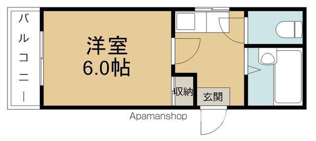 AOBA62(1K/3階)の間取り写真