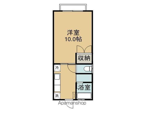 カサ プラーノ(1K/2階)の間取り写真