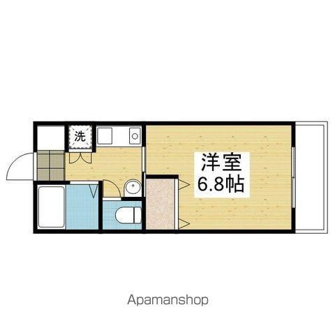 アルト紅葉町 B棟(1K/2階)の間取り写真